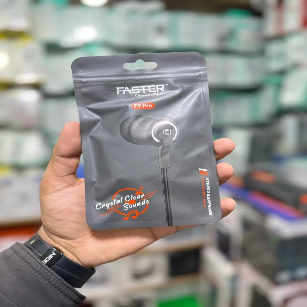 aster F9 Pro Full Bass Wired Handsfree - Premium Sound Earphones